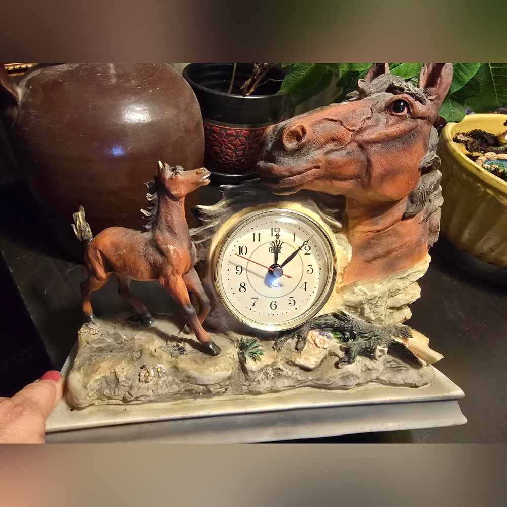 Thoroughbred-Quarter Horse Clock!